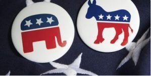 Republican-Democrat-pins